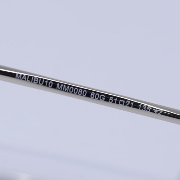 MaxMara MALIBU10 MM0080 60G Sunglasses Beige Oval Frame, Brown Lenses - Picture 6 of 10